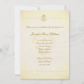 卒業の招待のヴィンテージの硫酸紙のスタイル 招待状 (正面)