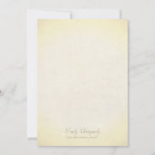 卒業の招待のヴィンテージの硫酸紙のスタイル 招待状 (裏面)