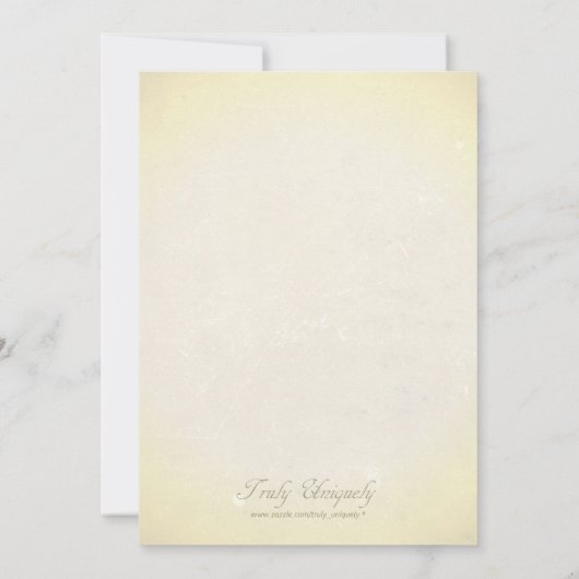 卒業の招待のヴィンテージの硫酸紙のスタイル 招待状 (裏面)