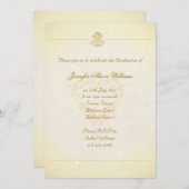 卒業の招待のヴィンテージの硫酸紙のスタイル 招待状 (正面/裏面)