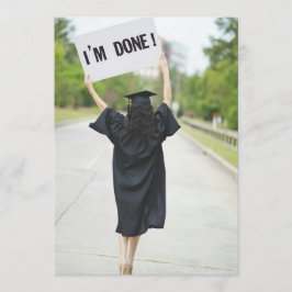 卒業の招待状のサインが済んだ 招待状