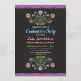 卒業の招待状のパーティーのフェスタのメキシコ招待 招待状