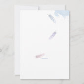 卒業の招待状の夢を見を保って下さい 招待状 (裏面)