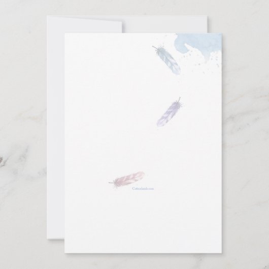 卒業の招待状の夢を見を保って下さい 招待状 (裏面)