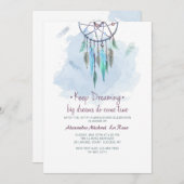 卒業の招待状の夢を見を保って下さい 招待状 (正面/裏面)