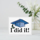 卒業の招待状私はそれをしました! 4.2x5.5 招待状 (スタンド正面)