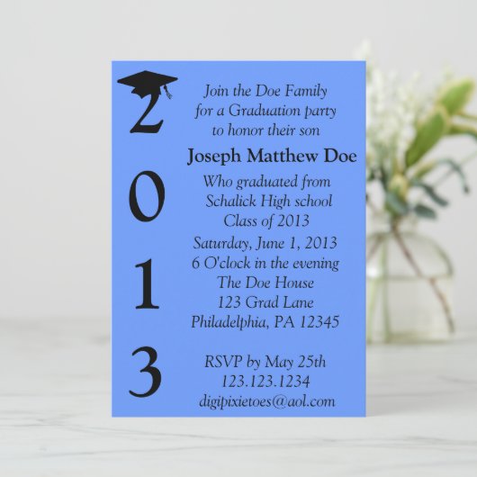 卒業の招待状 招待状 (スタンド正面)