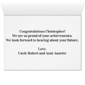 卒業の新しい仕事を結婚するお祝い (内部横(下))