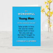 卒業の日に素晴らしい若者に2 カード (黄色い花)