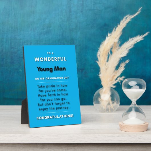 卒業の日に素晴らしい若者に2 フォトプラーク (側面)