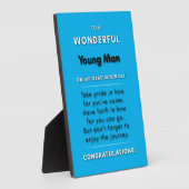 卒業の日に素晴らしい若者に2 フォトプラーク (側面)