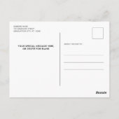 卒業の日付を保存モダン大学院3写真 ポストカード (裏面)