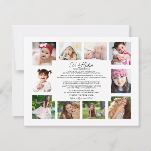 卒業の日10写真から娘へ   (正面)