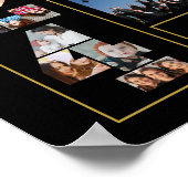 卒業の日2024年フォトコラージュの上級クラス ポスター (角)