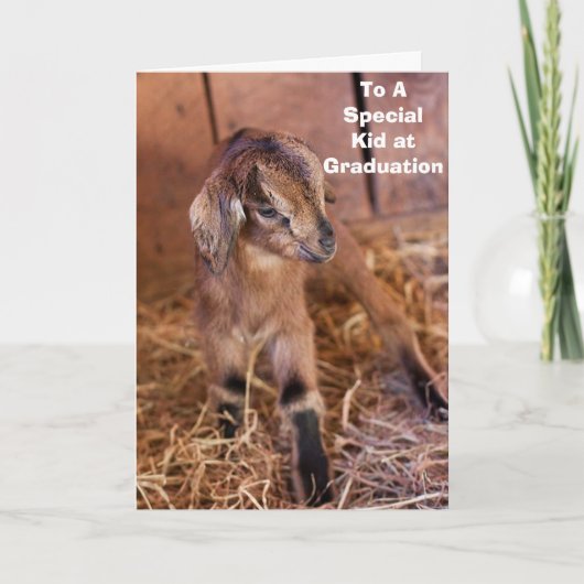 「卒業の時に特別な子に」と言う子ども カード (正面)