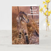 「卒業の時に特別な子に」と言う子ども カード (黄色い花)