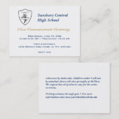 卒業の普通料金のカスタムなイベントのチケット コーリングカード (正面/裏面)