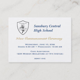 卒業の普通料金のカスタムなイベントのチケット コーリングカード