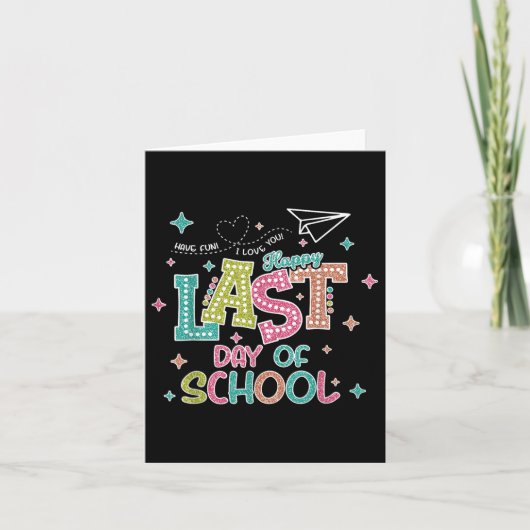 卒業の最後の日夏の子供T カード (正面)