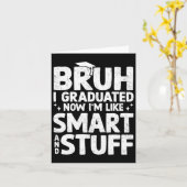 卒業の最終日を卒業したブルック カード (黄色い花)