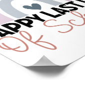 卒業の最終日先生学生雨 ポスター (角)