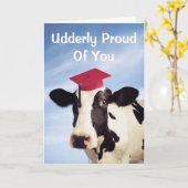 卒業の牛よ誇りを持ったり カード (黄色い花)