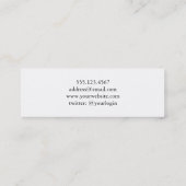 卒業の発表の名刺のボーダークラスの コーリングカード (裏面)