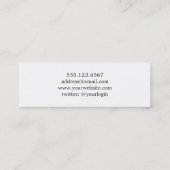 卒業の発表の名刺のボーダークラスの コーリングカード (裏面)