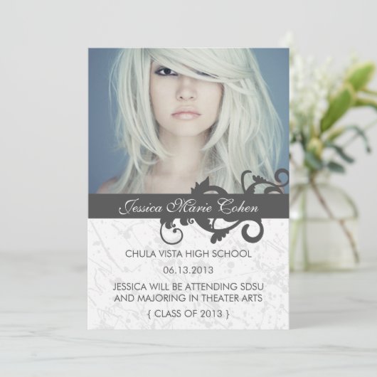 卒業の発表の野生の渦巻のクラス 案内状 (スタンド正面)