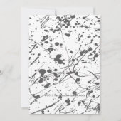 卒業の発表の野生の渦巻のクラス 案内状 (裏面)