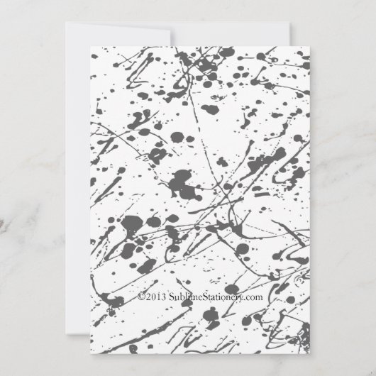 卒業の発表の野生の渦巻のクラス 案内状 (裏面)