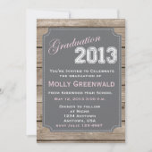 卒業の発表 招待状 (正面)