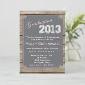 卒業の発表 招待状 (スタンド正面)