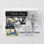 卒業の発表 招待状 (裏面)