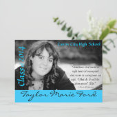 卒業の発表 招待状 (スタンド正面)