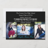 卒業の発表 招待状 (裏面)