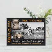 卒業の発表 招待状 (スタンド正面)