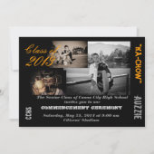 卒業の発表 招待状 (裏面)