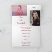 卒業の発表 招待状 (内部)