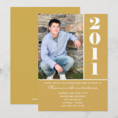 卒業の発表 招待状 (正面/裏面)