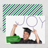 卒業の知らせ - Joy Photo 案内状 (正面/裏面)