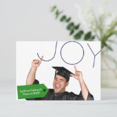 卒業の知らせ - Joy Photo 3x5 案内状 (スタンド正面)