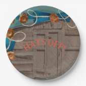 卒業の脱帽グレート西パーティー祝 ペーパープレート (正面)