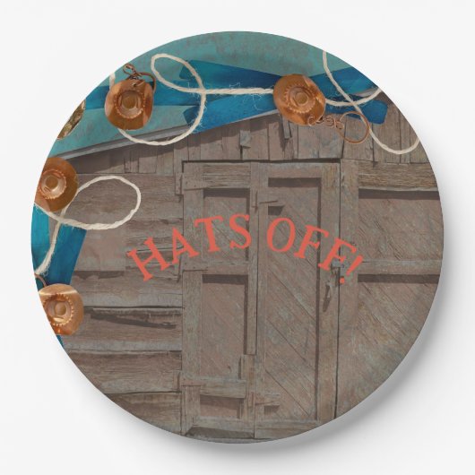 卒業の脱帽グレート西パーティー祝 ペーパープレート (正面)