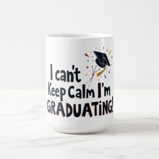 卒業の興奮 コーヒーマグカップ (中央)