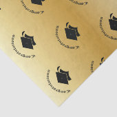 卒業の金ゴールドのティッシュペーパーのおめでとう 薄葉紙 (詳細)