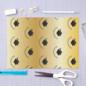 卒業の金ゴールドのティッシュペーパーのおめでとう 薄葉紙 (クラフト)