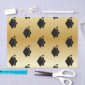 卒業の金ゴールドのティッシュペーパー 薄葉紙 (クラフト)