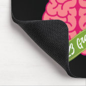 卒業の際に大きな脳を見パーソナライズされたる マウスパッド (コーナー)