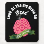 卒業の際に大きな脳を見パーソナライズされたる マウスパッド (正面)